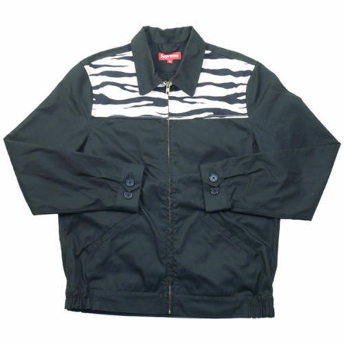Supreme S/S 13 Zebra Garage Jacket Black M shirt box logo Supreme S/S 13 Zebra Garage Jacket Black M shirt box logo