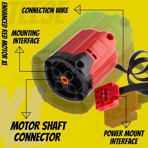 TEESE 46pcs Technic-Motor Set with Red-Burst-Monster-Motor, Remote-Battery-Bo... - Picture 7 of 9