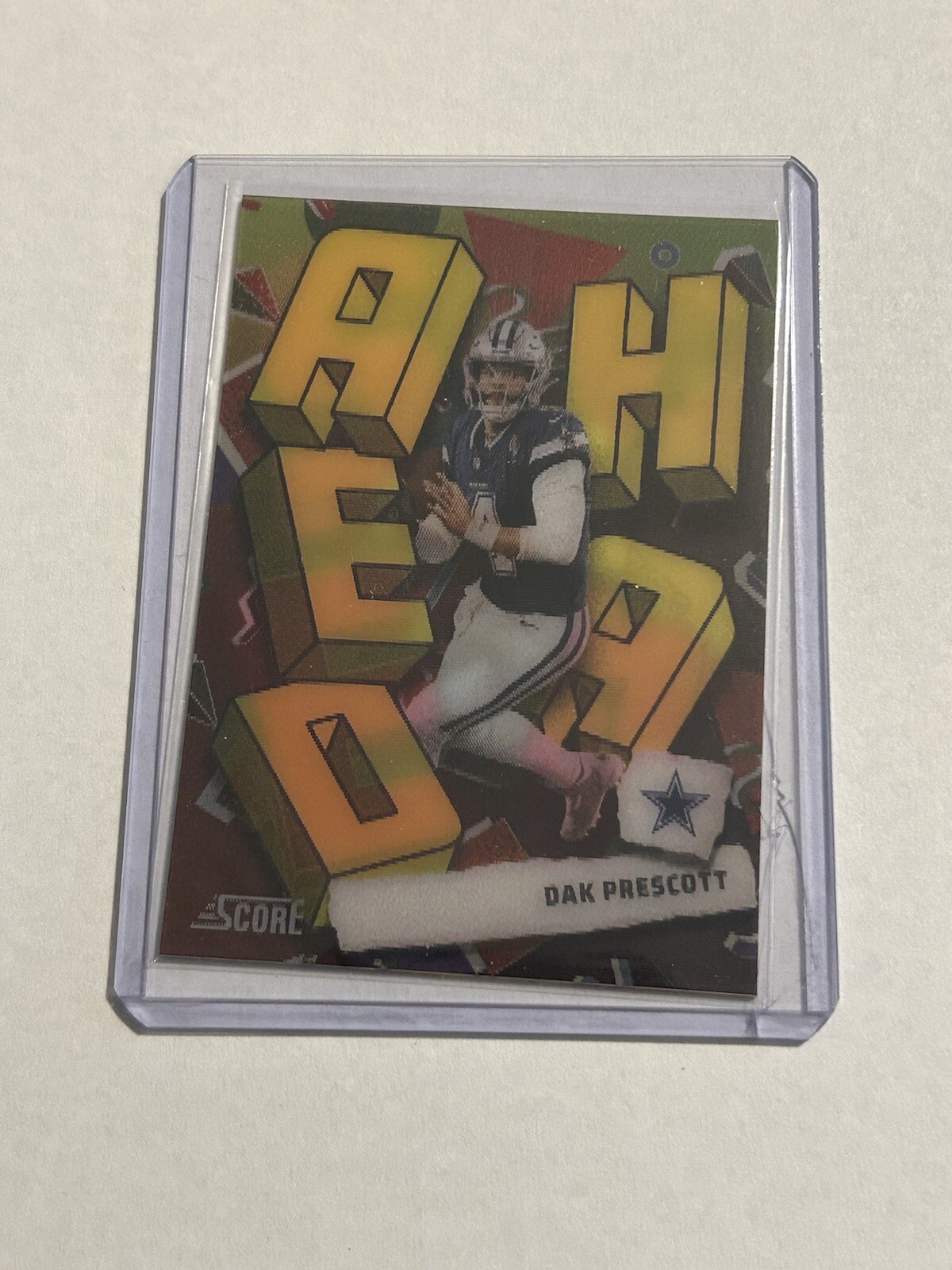 2024 Panini Score Dak Prescott Step Ahead Case Hit Cowboys