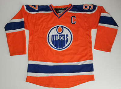 Orange New Oilers Jersey 2015 Connor McDavid Signed Edmonton