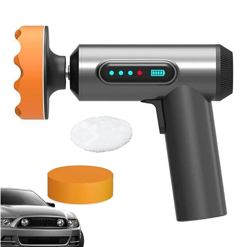 LUCIDATRICE LEVIGATRICE PISTOLA RICARICABILE PORTATILE CON DISPLAY PER AUTO