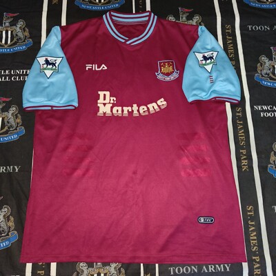 West Ham United Home Football Shirt Jersey 2001 2003 Paolo Di
