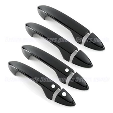 For 2019-2025 Honda Passport SUV Glossy Black Side Smart Door Handle Covers Trim