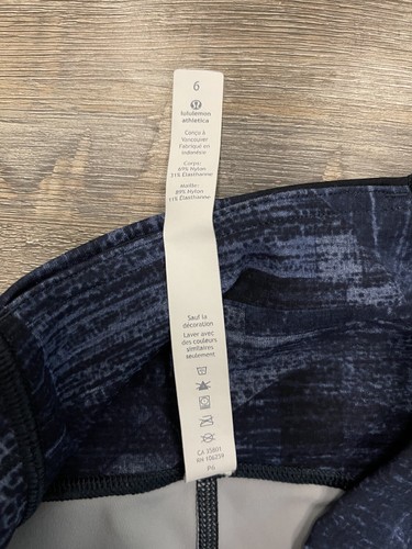 Leggings blu Lululemon Athletic Capri taglia 6 - Foto 6 di 14