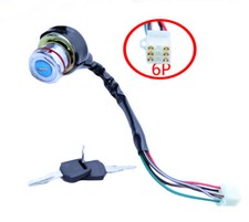 Key switch 6-wire 50cc 70cc 90cc 110cc 250cc 150cc Kazuma Meerkat Falcon ATV