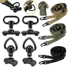 Adjustable 2 Point Sling Rifle Tactical Sling Strap MLOK QD Sling Swivel Adapter