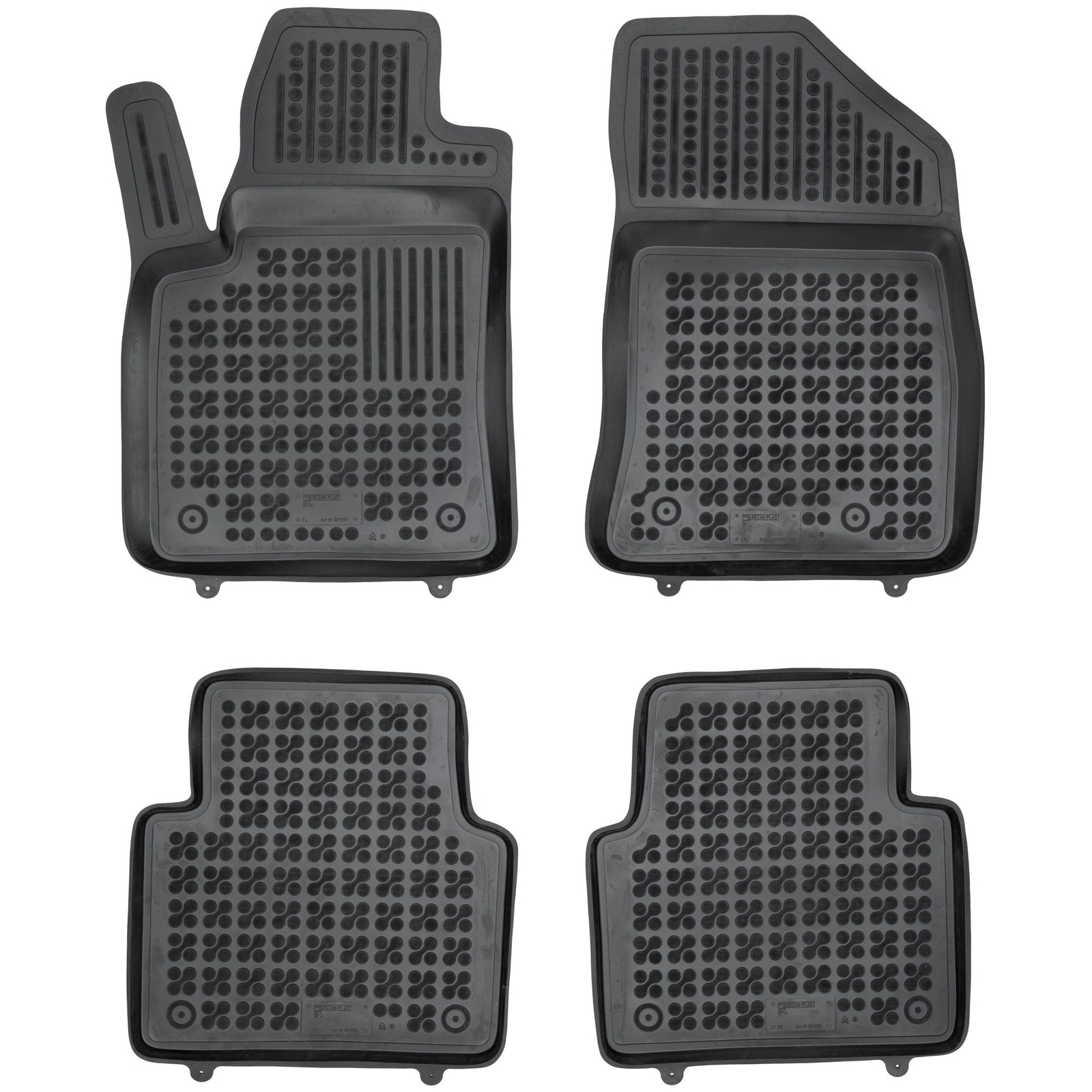 Tapis de sol caoutchouc Citroen C3 Aircross II anti-dérapant à bords surélevés Rezaw-Plast