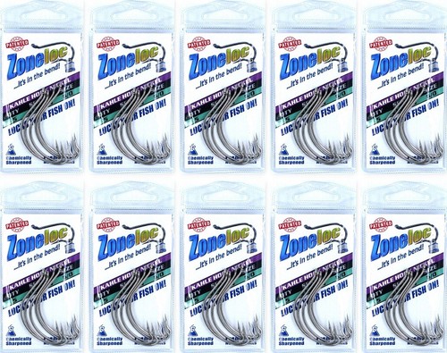 (10) Packs Zoneloc Kahle Nickel Fish Hook Size 6/0 Fishing ZL200BN-6/0 Brand New - Picture 1 of 4