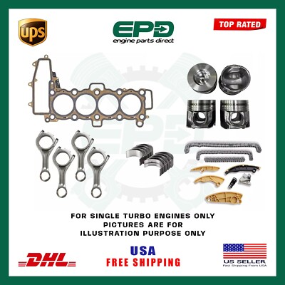 LAND ROVER JAGUAR HEAD GASKET WITH ENGINE REBUILD KIT 204DTD AJ200 2.0L DIESEL