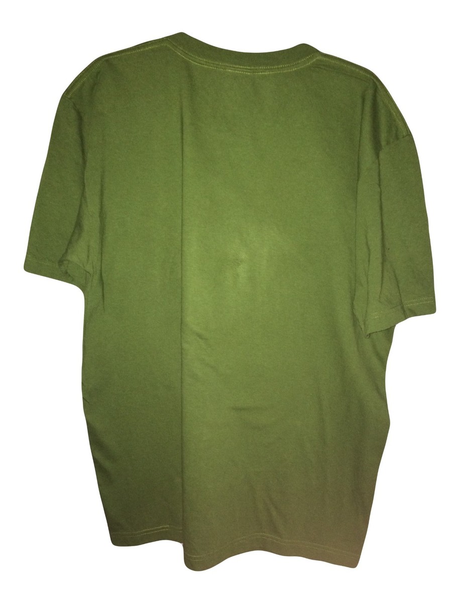 Hot Fish Bass Large Mouth Green T-Shirt 100% Cotton Unisex Sz XL