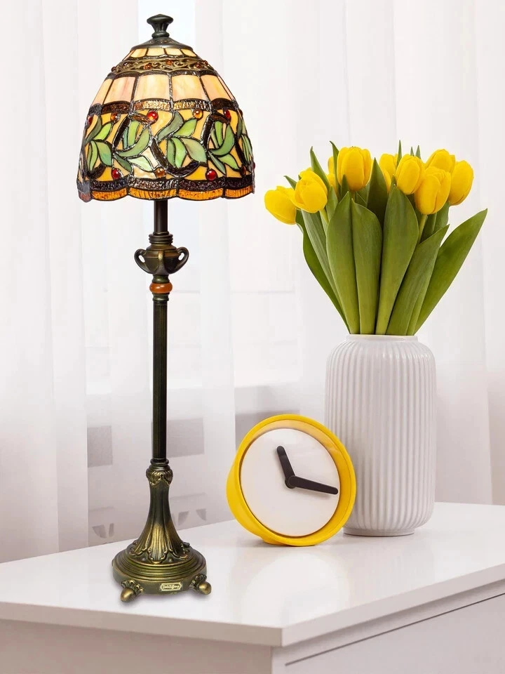 Dale Tiffany TB101109 Aldridge Buffet Lamp, 9" x 9" x 30", Antique Bronze - Image 2 of 4