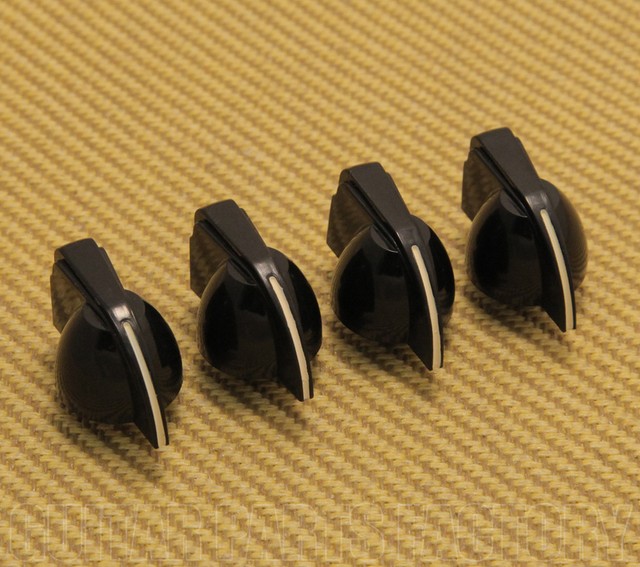Fender Genuine Black Pointer Amplifier Amp Knobs Bronco/pro Junior for