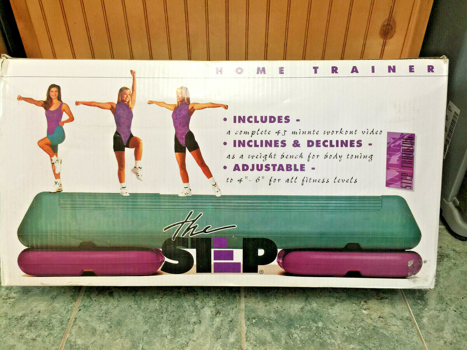 The Step by Bollinger Original Aerobic Platform 2 Risers Home Exercise