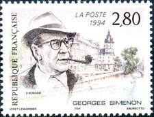 TIMBRE France 1994 N°2911 ** ( Georges Simenon 1903 - 1989 ) TBE
