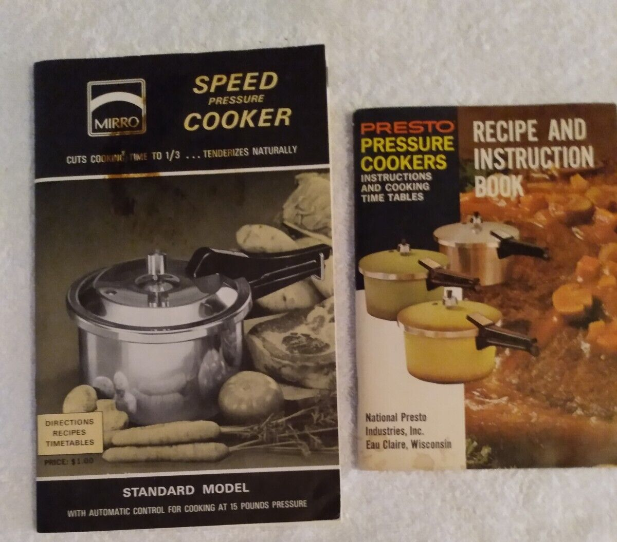 Vintage Pressure Cooker Mirro & Presto Instruction Recipe Manual Booklets eBay