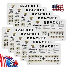 10 Packs/200 pcs Ortho Metal Standard MBT 022 Slot 3 4 5 Hooks Brackets Aiz