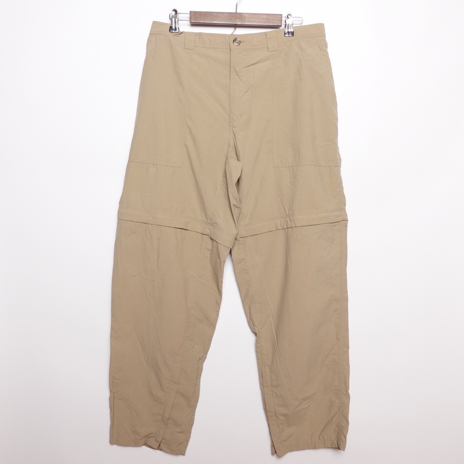 ExOfficio Buzz Off Insect Shield Pants Mens Sz XL Tan Nylon Convertible