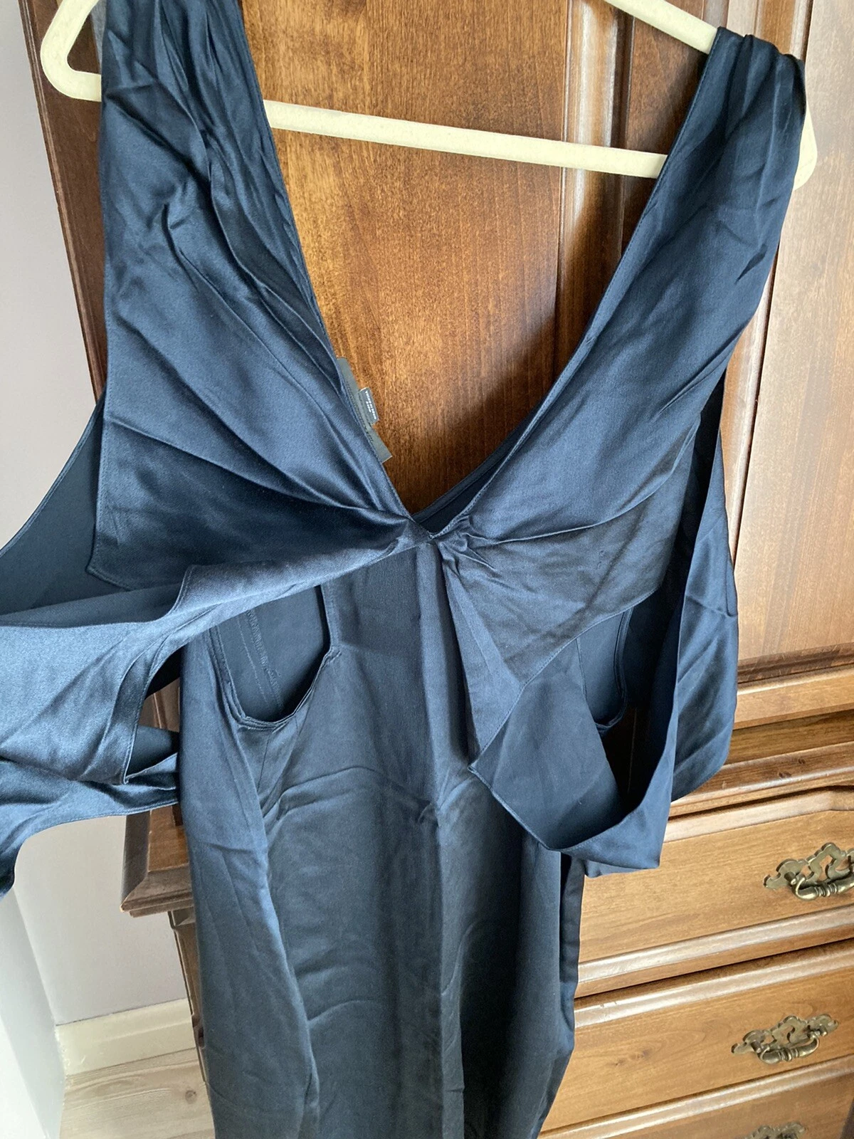 Abito tubino Alexander Wang seta sexy aperto dietro ritagliato taglia XS US2