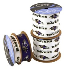 Baltimore Ravens Ribbon - Licensed By Offray - Made In USA