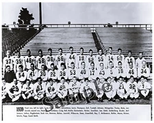 1939 Green Bay Packers Team Picture with Names 8 X 10 Photo Picture