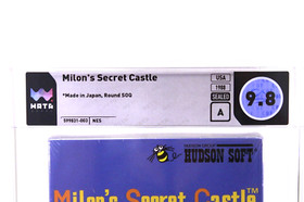 Milon's Secret Castle Circle Seal 1st Print Nintendo NES New Sealed WATA 9.8 A