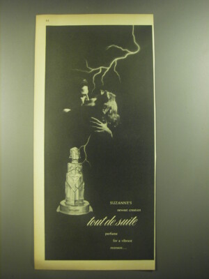 1945 Suzanne's Tout de Suite Perfume Ad - Suzanne's newest creation