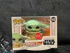 Funko Pop #468 Grogu with Butterfly Star Wars Mandalorian Exclusive w/protector
