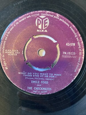 1959 EMILE FORD & THE CHECKMATES 7'' DON'T TELL ME YOUR TROUBLES WHAT DO YOU WANT