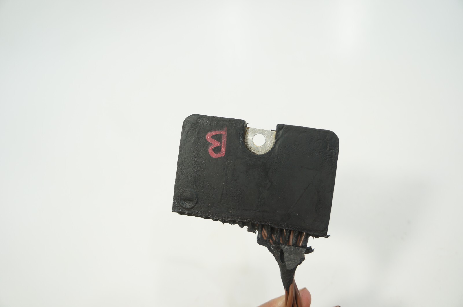 OEM BMW negative cable wire terminal clamp loom ground connector pigtail cut