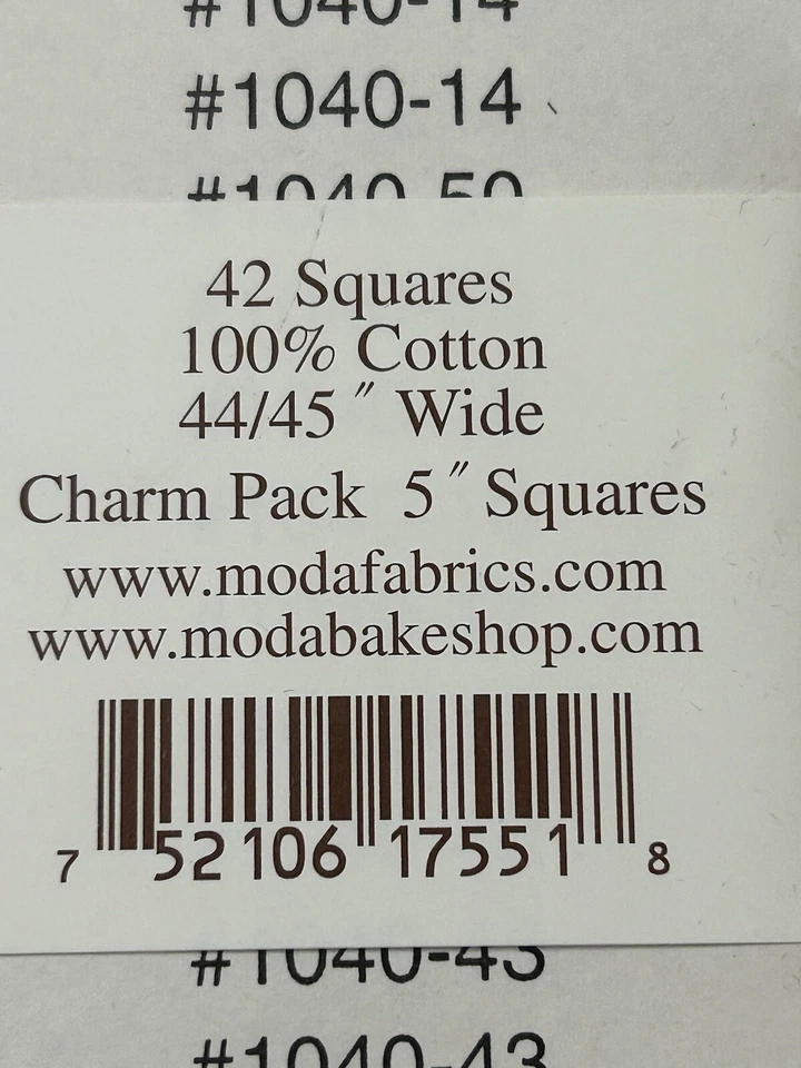 Primitive Gatherings - Primitive Muslin Flannel 5” Charm 42 Squares - Image 3 of 3