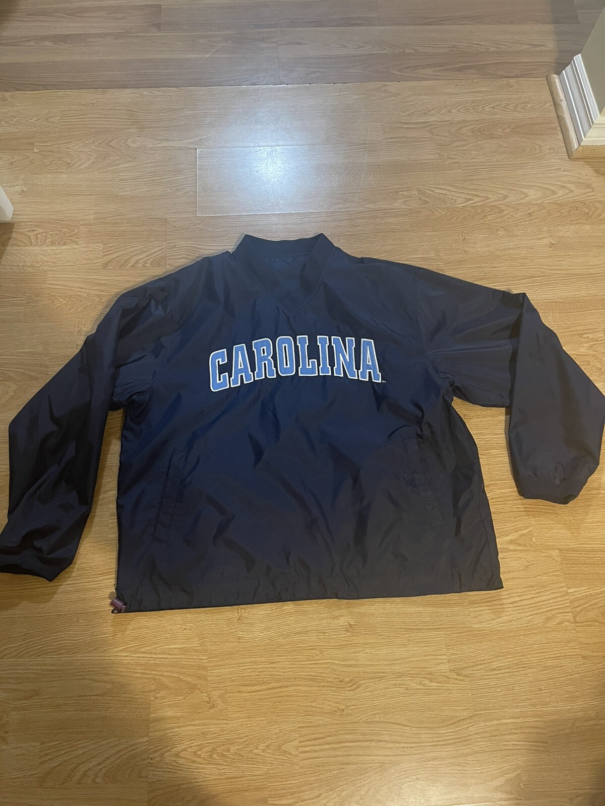 Large Pullover Nylon Windbreaker Jacket, CAROLINA - image 1