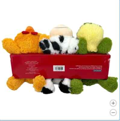 KONG Cozie Plüsch-Spielzeug Set Für Hunde – Marvin Der Elch, Ali Der Alligator, Rosie Das Nashorn, Mittelgroß