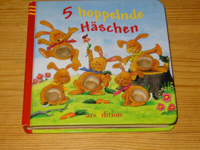 5 hoppelnde Häschen von Sabine Cuno