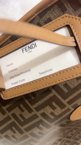 NWT FENDI AUTHENTIC Peekaboo Defender Zucca Coated Canvas Medium Brown - Picture 13 of 15