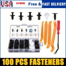 For Dodge 100Pcs Bumper Hood Clips Retainer Rivet Fastener Fender Push Pin US