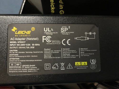 Leicke AC Adapter Netzteil 90W (WH) 19V 4. 74А 5.5*2. 5m - Bild 4 von 9
