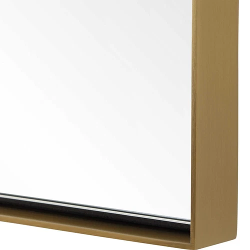 MONARCH MODERN STAINLESS STEEL WALL VANITY MIRROR UTTERMOST 09972 - Picture 4 of 5