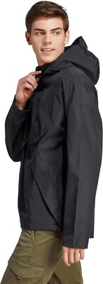 NEW Adidas City Escape Q3 Premium Windbreaker Black MENS SMALL S