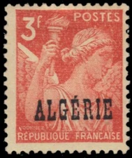ALGERIA 196 - Iris with Torch "Provisional" (pb38004)