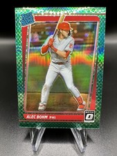 2021 OPTIC BASEBALL ALEC BOHM RATED ROOKIE GREEN DRAGON /88 #35 PHILADELPHIA