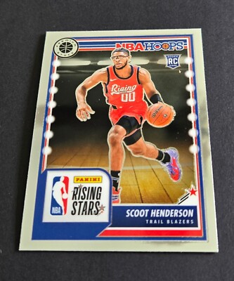 2023-24 NBA Hoops Premium Stock #280 Scoot Henderson Rising Stars RC Rookie