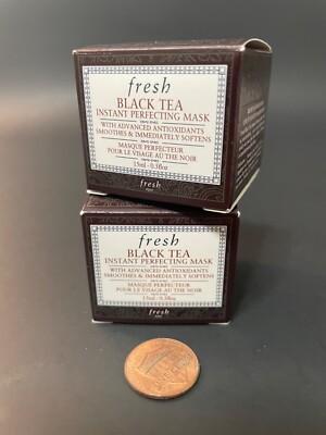 FRESH  BLACK TEA  : INSTANT PERFECTING MASK DUO .5 fl oz x 2 / Sample