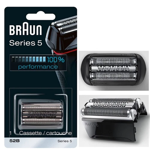 2 Pack 52B Replacement Foil & Cutter Cassette For Braun Series 5 Electric Shaver - Picture 2 of 12