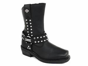 black leather boots ebay