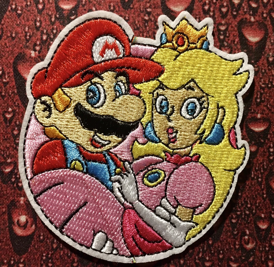 3 tolle Aufbügel Flicken Super Mario,Patch Aufbügler Aufnäher Bügelbild Neu !!! - Bild 4 von 4