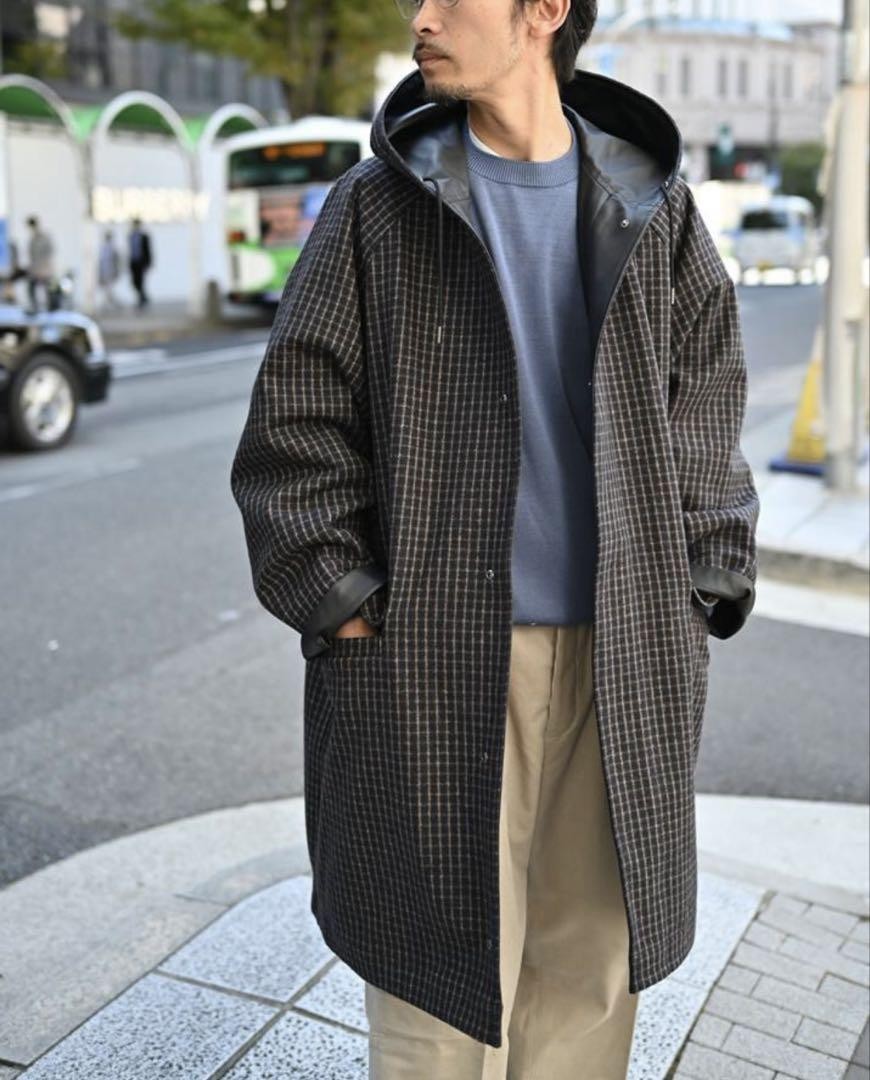 ジャケット・アウター HEUGN ELMER REVERSIBLE REVERSIBLE COAT HEUGN Elmer Reversible Hooded Coat Black Size 1 US M with