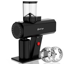 GeniCup 64mm Flat Burr Coffee Grinder Profess...