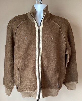  NWT Vintage Trussardi Sport Wool Blend Jacket Men s Brown Size XL