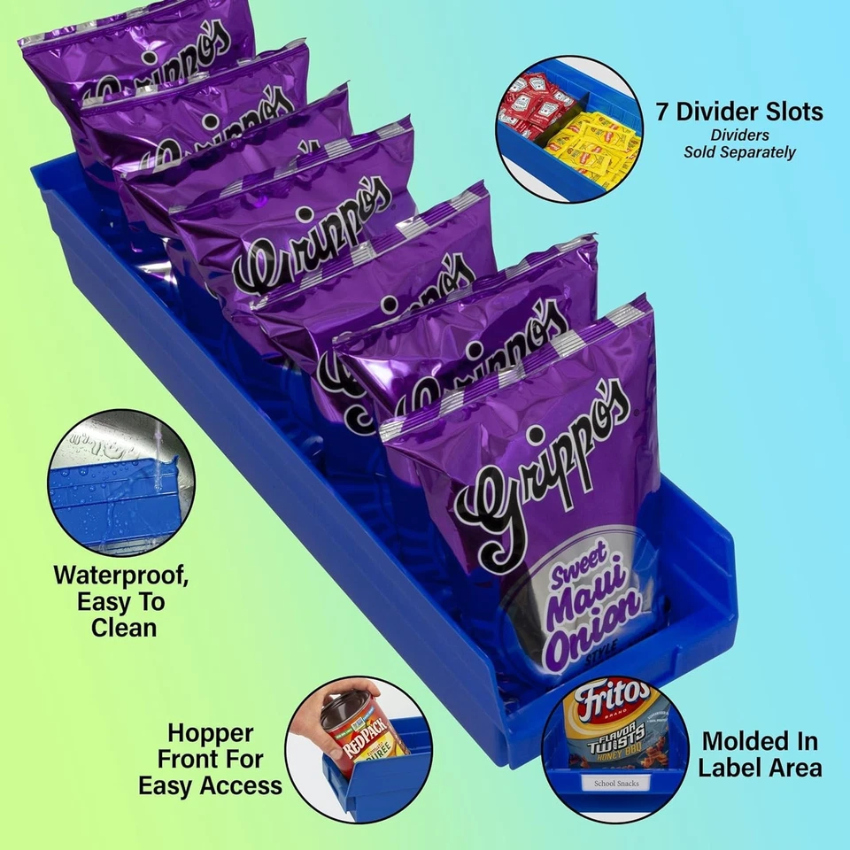 Contenedores de plástico 30164, contenedores de almacenamiento de alta resistencia para garaje, armario y dra... Foto 3 de 4