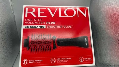 Revlon One-Step Volumizer PLUS 2.4'' Hair Dryer Hot Air Brush Ceramic OPEN BOX